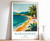 12_Florianopolis Print, Florianopolis Travel Poster, Brazil Travel Print, Tropic