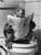 Turtle on Toilet-BlackAndWhite-3by4 Poster Canvas Funny Annimals Pritnt A0 A1 A2