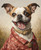 Modern Gentleman Pet PortraitPortrait CustomRegal Pet PortraitHistory Pet Portra