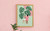 Pistachio Retro Monstera Plant Botanical Print - Unframed A6 A5 A4 A3 A2 A1 - De