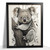 Cute Koala Wall Art Black And White Koala Bear Print Adorable Animal Artwork (1)