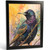 Starling Bird Oil Pastel Wall Art Print Animal Vintage Print Starling Oil Print