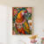 Maximalist eclectic fashionista parrot art print - Bold animal portrait altered