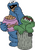 cookie-monster-and-oscar (2) Poster Canvas Movie Film Print A0 A1 A2 A3 A4 A5 A6