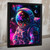Neon Astronaut Print Poster Wall Art Prints Living Room Pictures Abstract Art (2