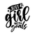 Just a Girl with Goals-01 (13) Poster Canvas Movie Film Print A0 A1 A2 A3 A4 A5