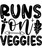 Runs on veggies-01 Poster Canvas Movie Film Print A0 A1 A2 A3 A4 A5 A6 Art Wall