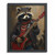 The Rocker Racoon Painting Funny Racoon Portrait Animal Wall Art Racoon Print Po