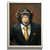 Monkey In A Suit Wall Art Print Animal Framed Picture Monkey Artwork Ape Gift (3