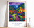 9_Ecuador Travel Poster, Ecuador Print, South America Travel Art, Floral Poster,