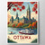 Captivating Ottawa Canada Travel Poster - Majestic Parliament Hill Art Print Pos