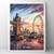 Captivating London Cityscape Travel Poster - Iconic Landmarks & Culture Art Prin