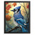 Bluejay Wall Art Colourful Blue Bird Picture Nature Decor For The Bedroom Art Po