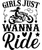 Girls just wanna ride-01 Poster Canvas Movie Film Print A0 A1 A2 A3 A4 A5 A6 Art