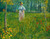 Femme dans un jardin Van Gogh