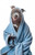 Cut Funny Dog in Blue Bath Robe Poster Canvas Print Art Painting Decor Reprint w