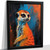 Meerkat Colourful Art Print Cute Meerkat Picture Animal Wall Art Meerkat Gift (1