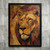 Abstract Vibrant Lion Animal Wall Art Print Poster Animal Lion Home Picture (3)