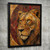 Abstract Vibrant Lion Animal Wall Art Print Poster Animal Lion Home Picture (1)