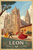 Leon Spain Vintage Travel Poster - Majestic Gothic Cathedral & Vibrant Fiesta Ar