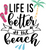 life-is-better-at-the-beach Poster Canvas Movie Film Print A0 A1 A2 A3 A4 A5 A6