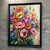 Abstract Vibrant Floral Flowers Wall Art Print Poster Flower Picture Home Print