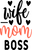 14.-Wife-.-Mom-.-Boss (2) Fun Gift Poster Canvas Print A0 A1 A2 A3 A4 A5 A6 Art