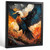Phoenix Stork Wall Art Colourful Bird Picture Nature Decor For The Bedroom Art (