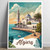 Algiers Algeria Vibrant Cityscape Travel Poster - Iconic Landmarks Art Print Pos