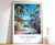 7_San Pedro Print, San Pedro Travel Poster, Belize Wall Art, Caribbean Travel Pr