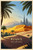 Mesmerizing Ruwais UAE Travel Poster - Majestic Desert Oasis Art Print Poster Mo