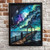 Starry Night Landscape Art Print 30x40cm Framed Wall Art Night Sky Home Decor (3