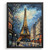 Paris Artwork Night Time Eiffel Tower Wall Art Paris Picture Cityscape Art Print