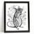 Rat Wall Art Black And White Print Pencil Art Framed Picture Rat Lover Gift (3)