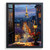 Open Window View On Eiffel Tower Wall Art Paris Poster Cityscape Art Print Gift