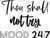 Thou shall not try mood 24 7 Poster Canvas Movie Film Print A0 A1 A2 A3 A4 A5 A6