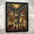 Trio Of Dancing Cat and Hats Wall Art Print Gift Home Wall Artwork Picture Print
