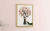 Bunch Of Daisies Hessian Floral Art Print - Unframed A6 A5 A4 A3 A2 A1 - Retro N