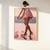 Pink aesthetic high heels disco fashion wall art print - Disco glamourous legs a
