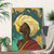 Gorgeous Golden Gele Digital Printable Wall Art West African Poster Nigerian Art