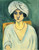 Henri Matisse - Woman in turban lorette 1917 Poster Canvas Movie Film Print A0 A