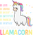 A220313-17-Llamacorn-Funny-Cute-Llama-Unicorn Poster Canvas Movie Film Print A0