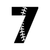 Baseball-Numbers-with-Stitches_24 Poster Made to Order Canvas Print A0 A1 A2 A3