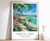 7_Punta Cana Print, Punta Cana Travel Poster, Dominican Republic Travel Art, Flo