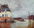 Alfred-Sisley-Flood-at-Port-Marly Poster Canvas Print Art Painting Decor Reprint