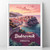 Majestic Dubrovnik Croatia Vintage Inspired Travel Poster Art Print Poster Canva
