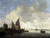 GOYEN, Jan van - The Mouth of an Estuary with a Gateway Poster Canvas Movie Film