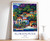 8_Florianopolis Print, Florianopolis Travel Poster, Brazil Travel Print, Tropica