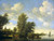 RuysdaelvanSalomon-River_Landscape_with_Ferry-Sun Poster Canvas Movie Film Print