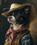 Gardener Pet Portrait Custom Funny Canvas Royal Pet PortraitDigital ArtPet Portr